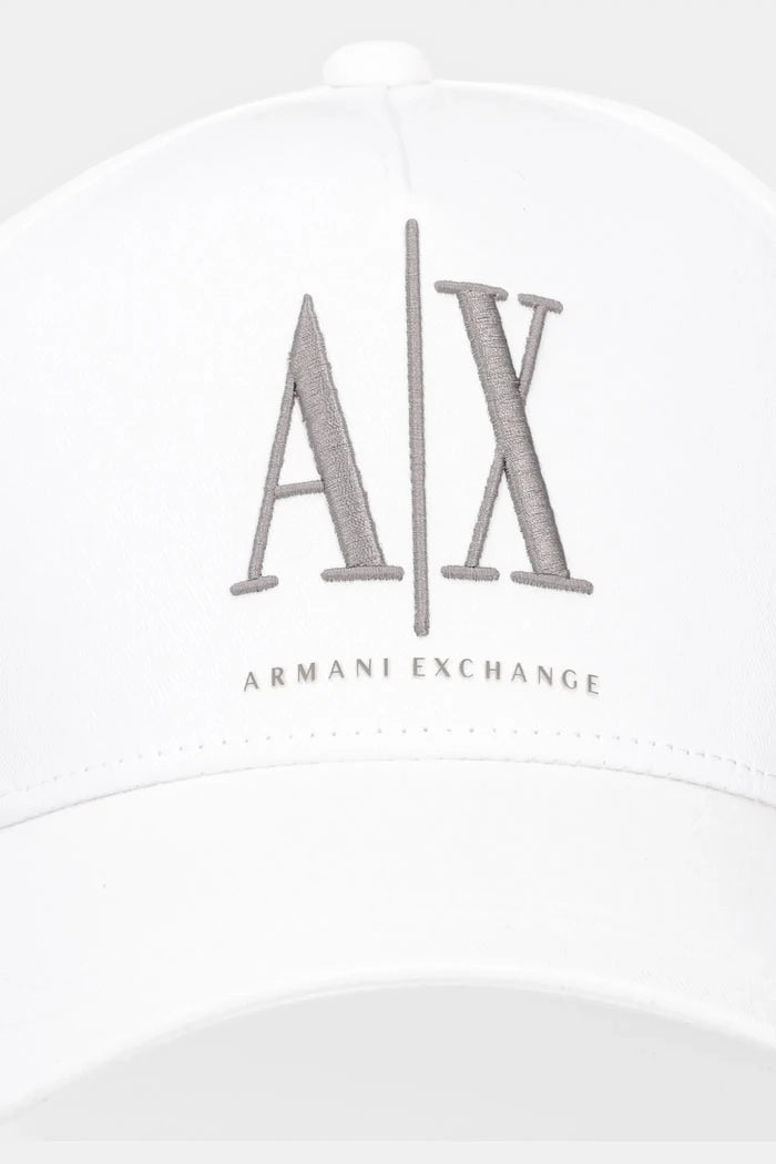 Памучна шапка с козирка Armani Exchange