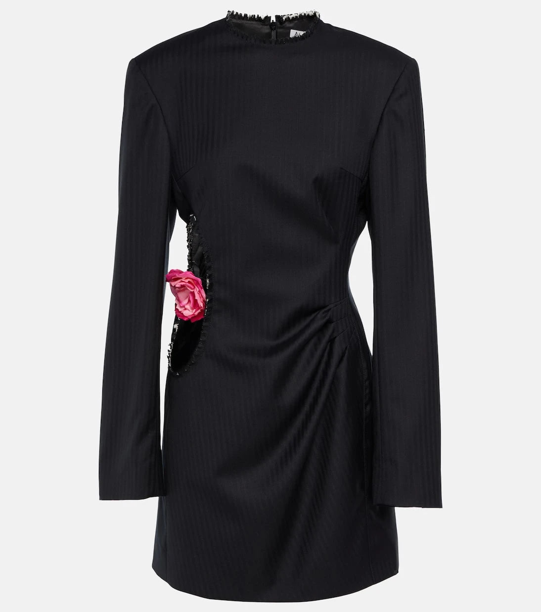 Acne Studios - Embellished striped wool minidress