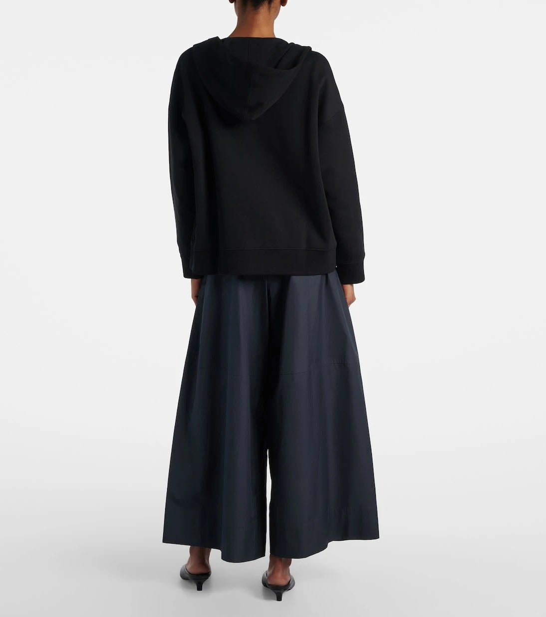 'S Max Mara - Gufo cotton poplin wide-leg pants