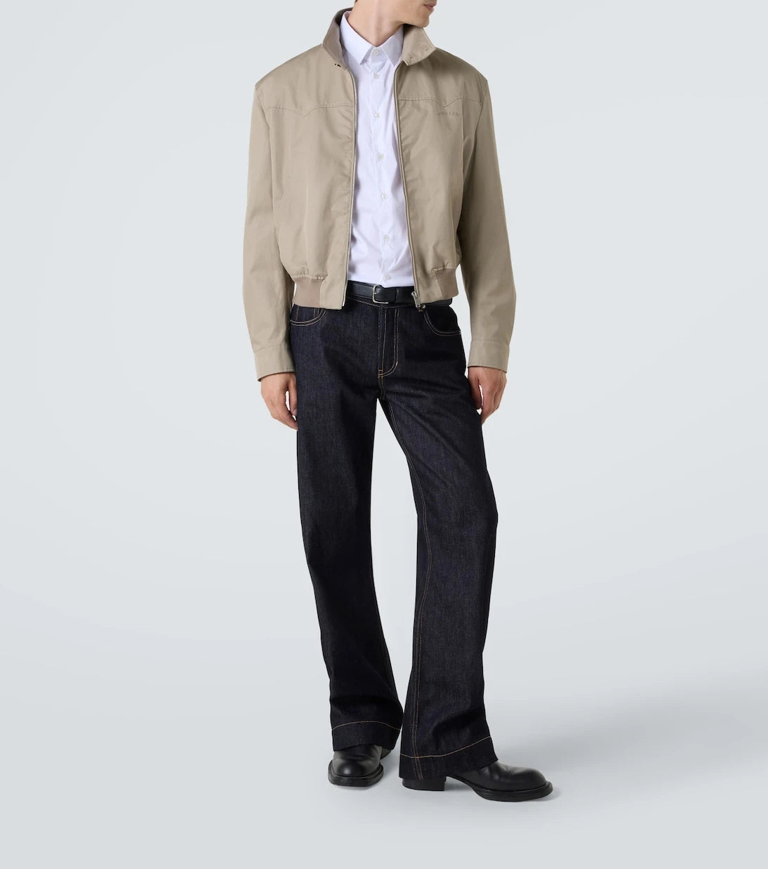 McQueen - Logo cotton gabardine jacket