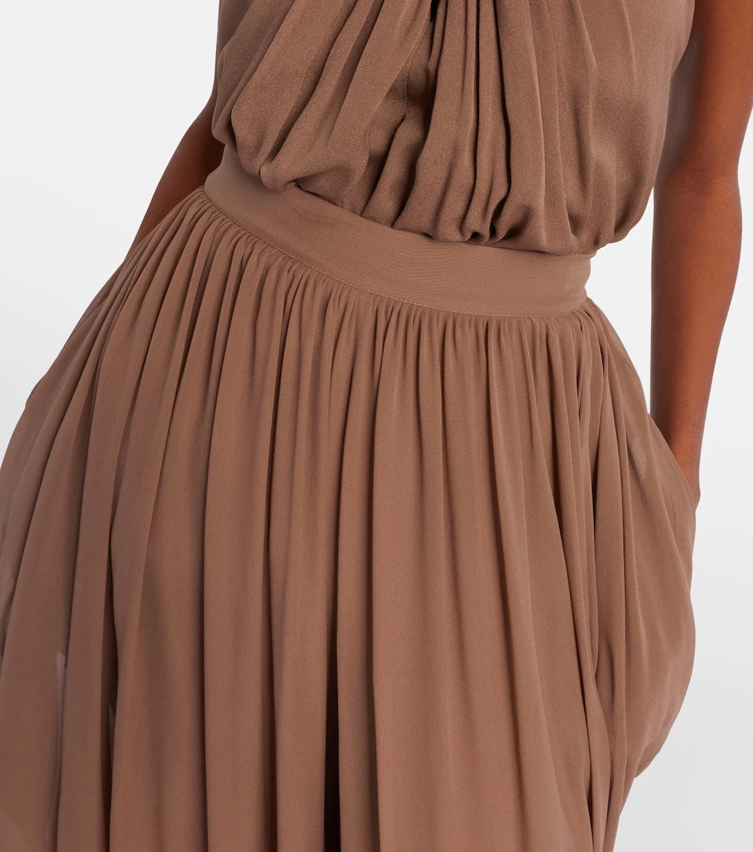 Elie Saab - Draped silk pants