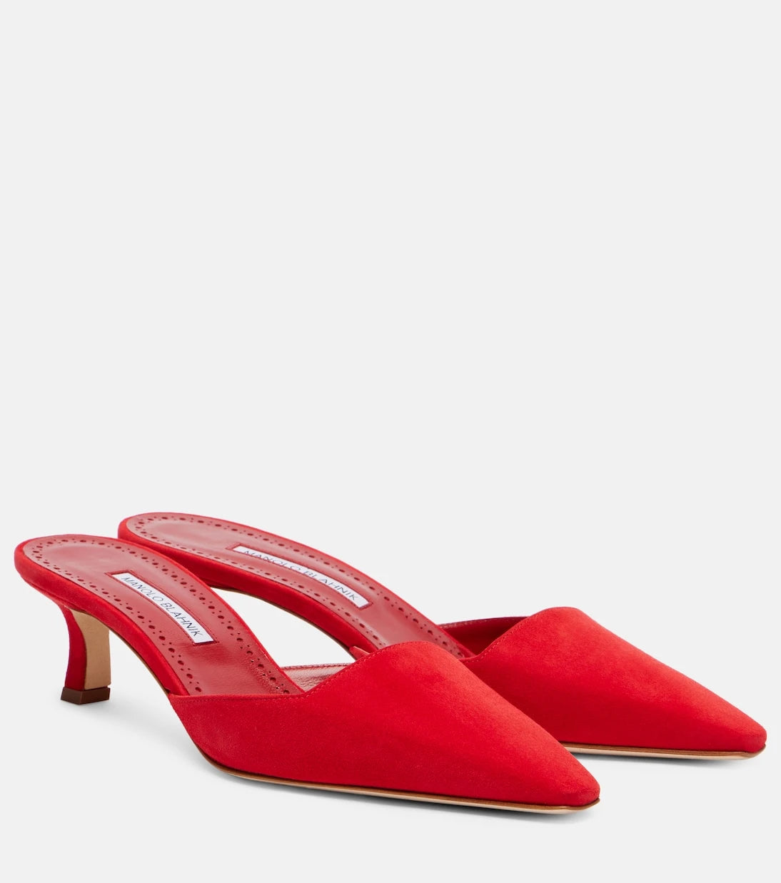 Manolo Blahnik - Moiramu suede mules