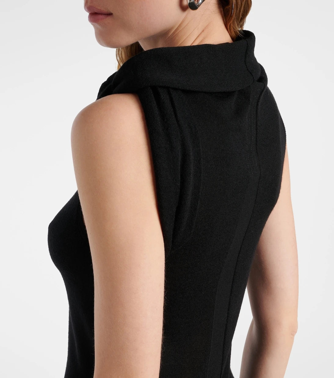 Rick Owens - Banded T virgin wool maxi dress