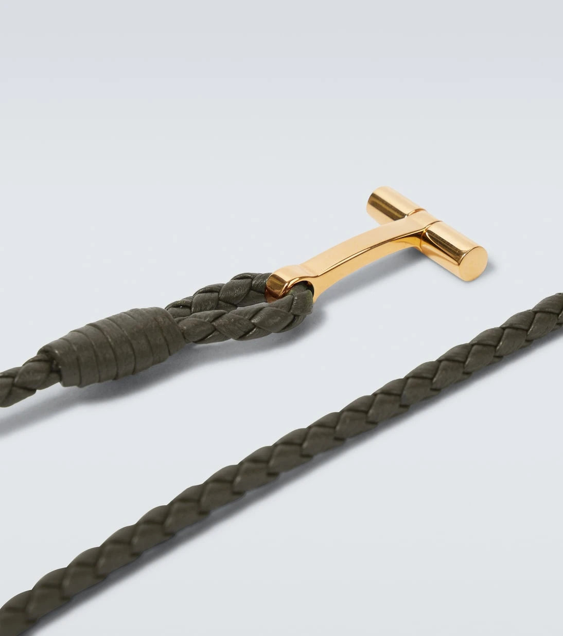 Tom Ford - T braided leather bracelet