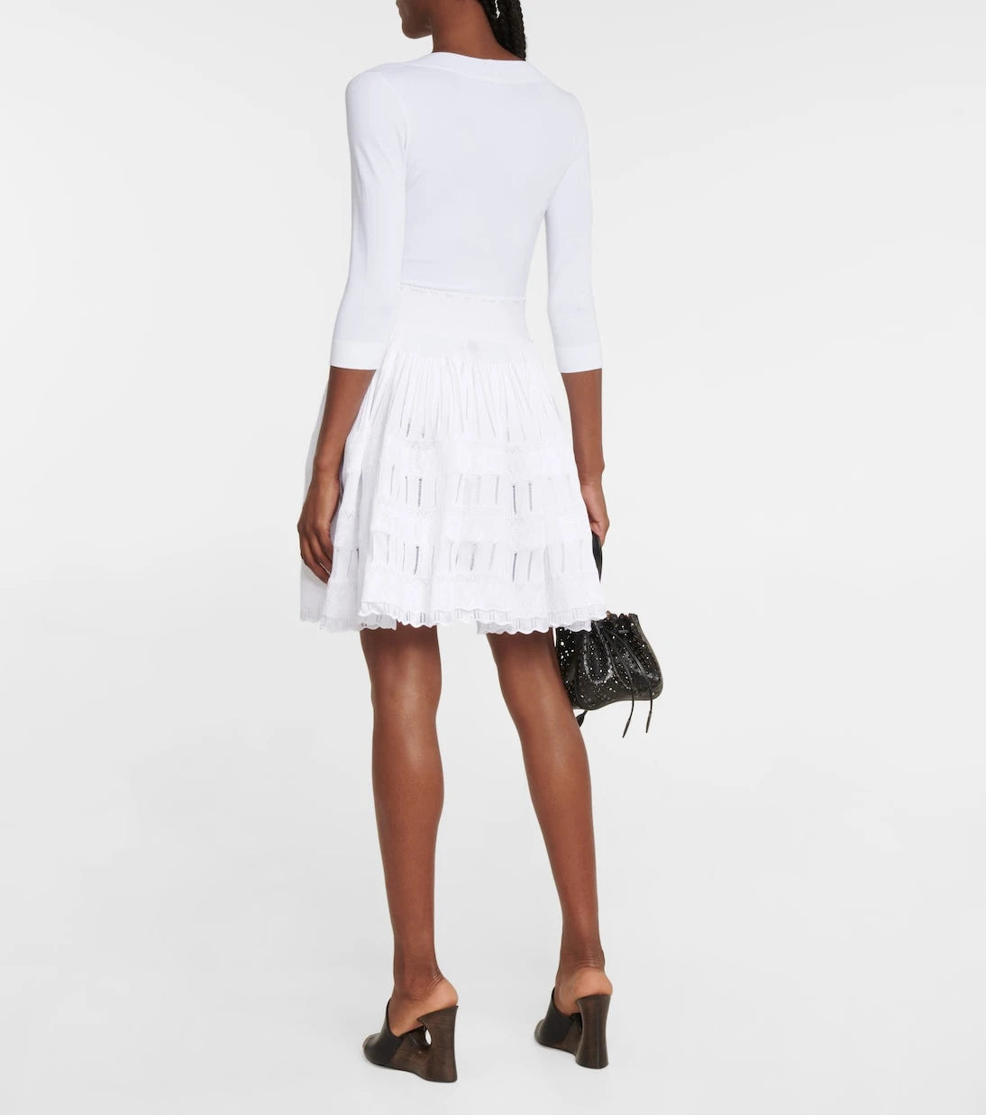 Alaïa - Crinoline pleated miniskirt
