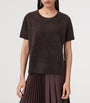 AllSaints Red Cashmere Rebel T-Shirt