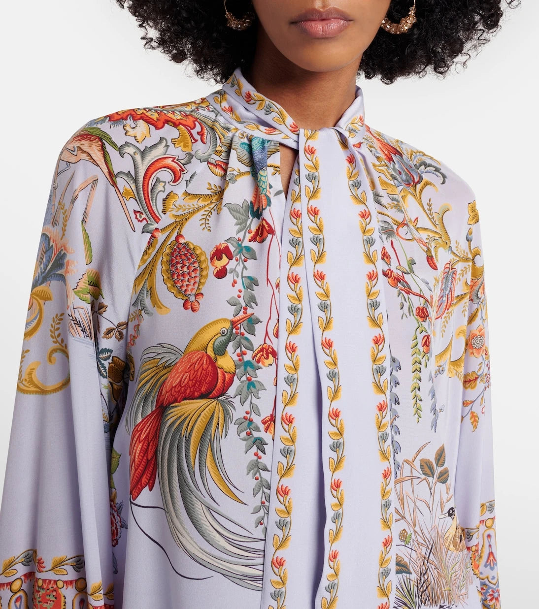 Etro - Semi-sheer jacquard blouse