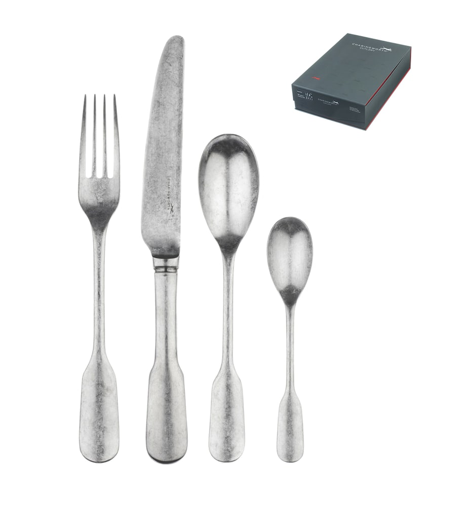 Fiddle Vintage Stainless Steel 24-Piece Cutlery Set