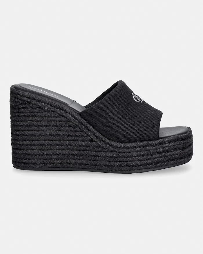 Calvin Klein kadın WEDGE ESPAD 70 CANVAS MG terlik