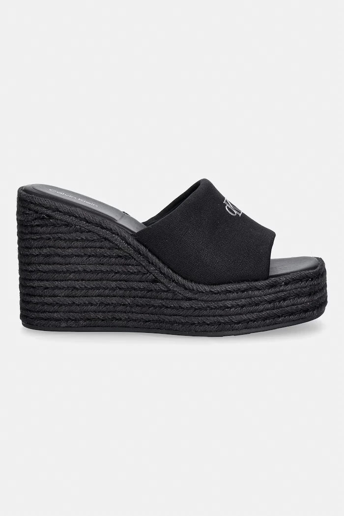 Calvin Klein kadın WEDGE ESPAD 70 CANVAS MG terlik