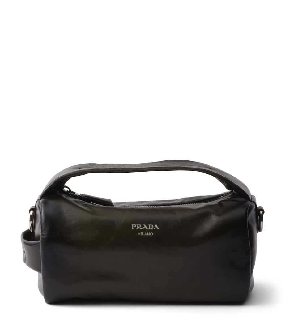 Prada Antiqued Leather Cross-Body Bag