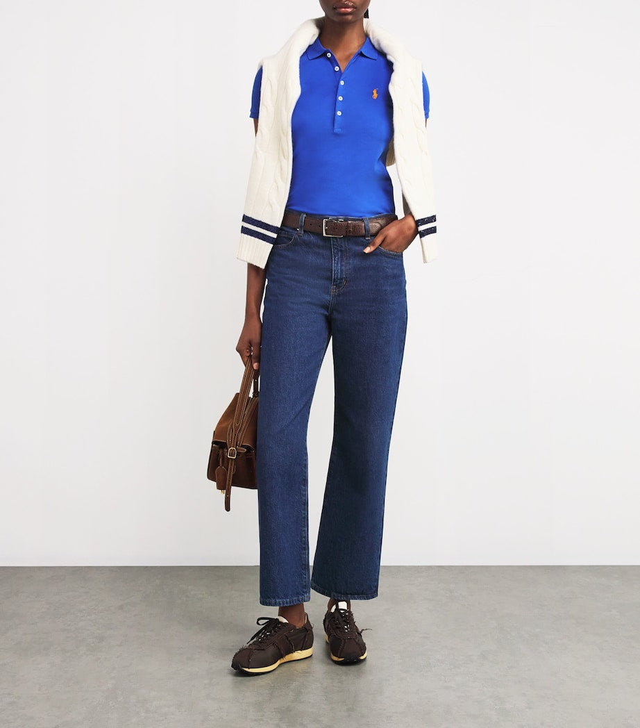 Blue Cotton Julie Polo Shirt