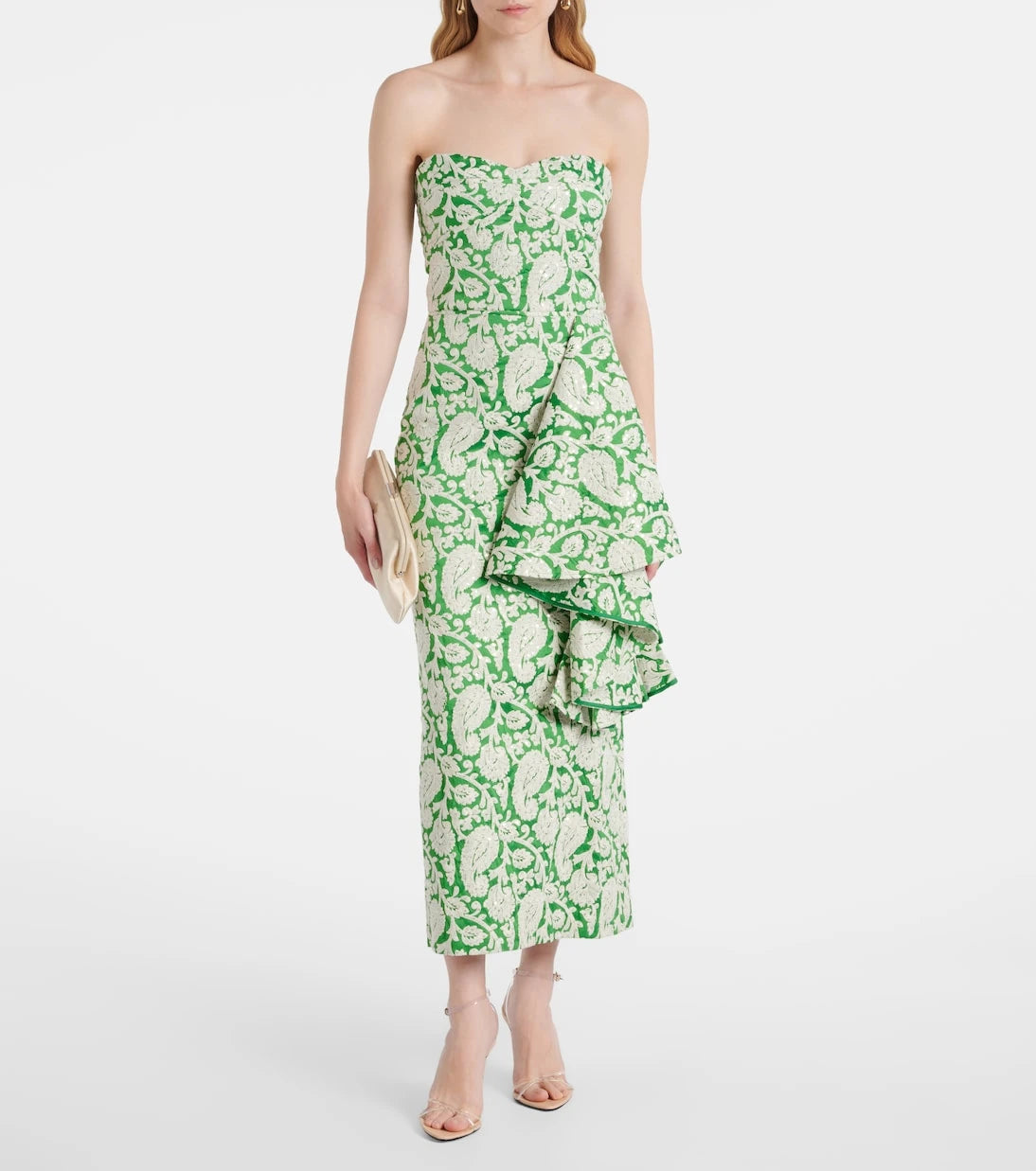 Johanna Ortiz - Draped paisley midi dress