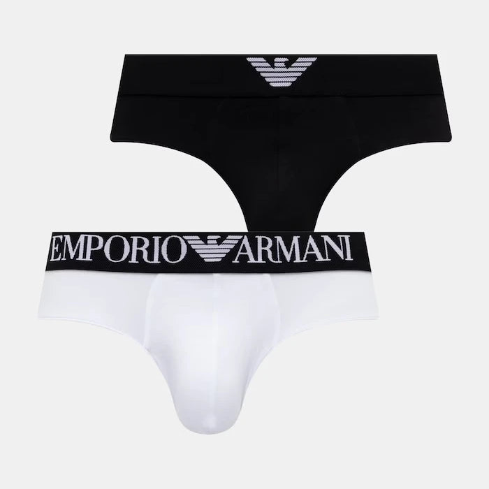 Emporio Armani Underwear Erkek Pamuk ve Elastan Slip 2'li
