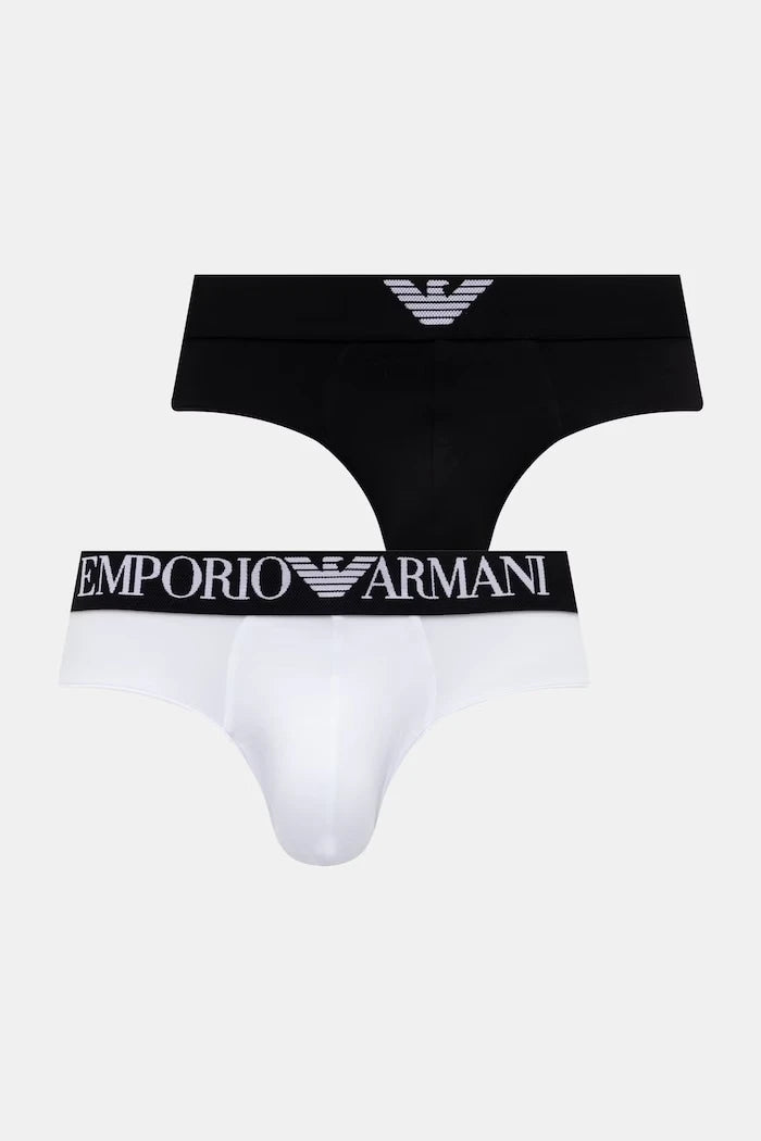Emporio Armani Underwear Erkek Pamuk ve Elastan Slip 2'li