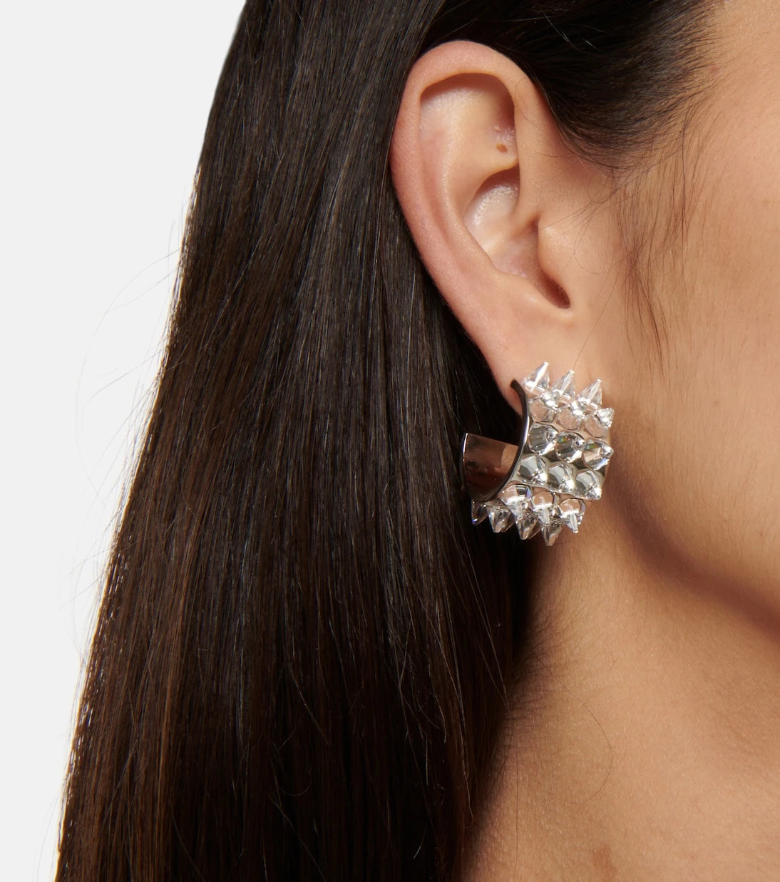 Amina Muaddi - Karma crystal-embellished earrings