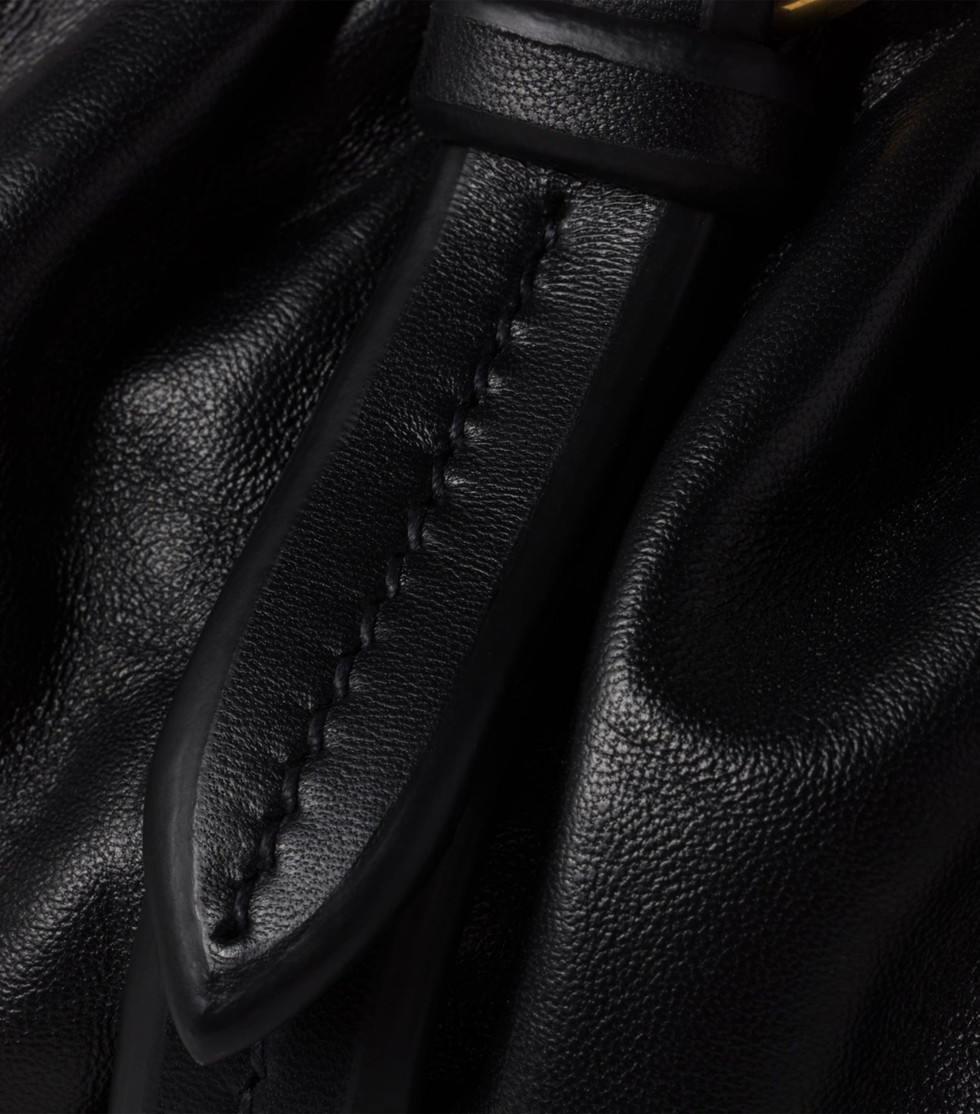 Black Leather Joie Shoulder Bag