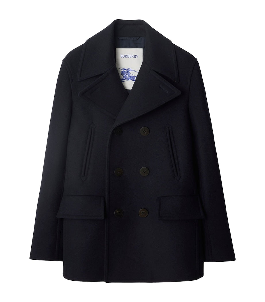 Navy Wool Pea Coat