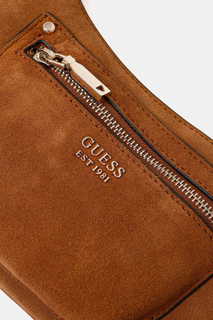 Велурена чанта Guess MARSHA