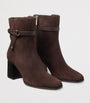 Jimmy Choo Brown Lawton AB 65 Suede Heeled Boots