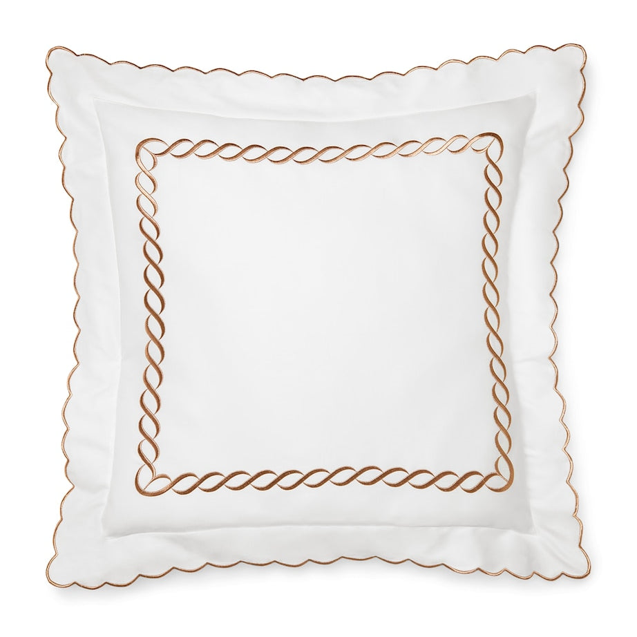 Cotton Treccia Splendore Square Pillowcase (65cm x 65cm)