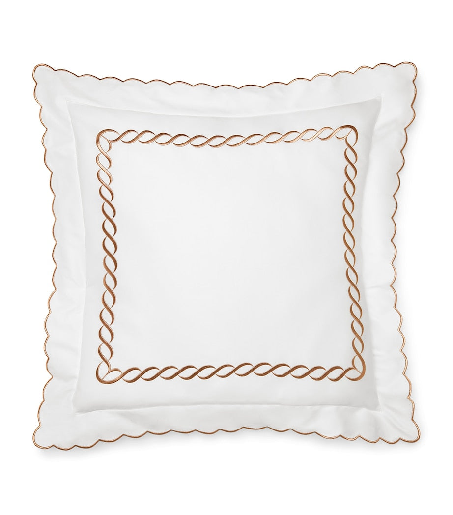 Cotton Treccia Splendore Square Pillowcase (65cm x 65cm)