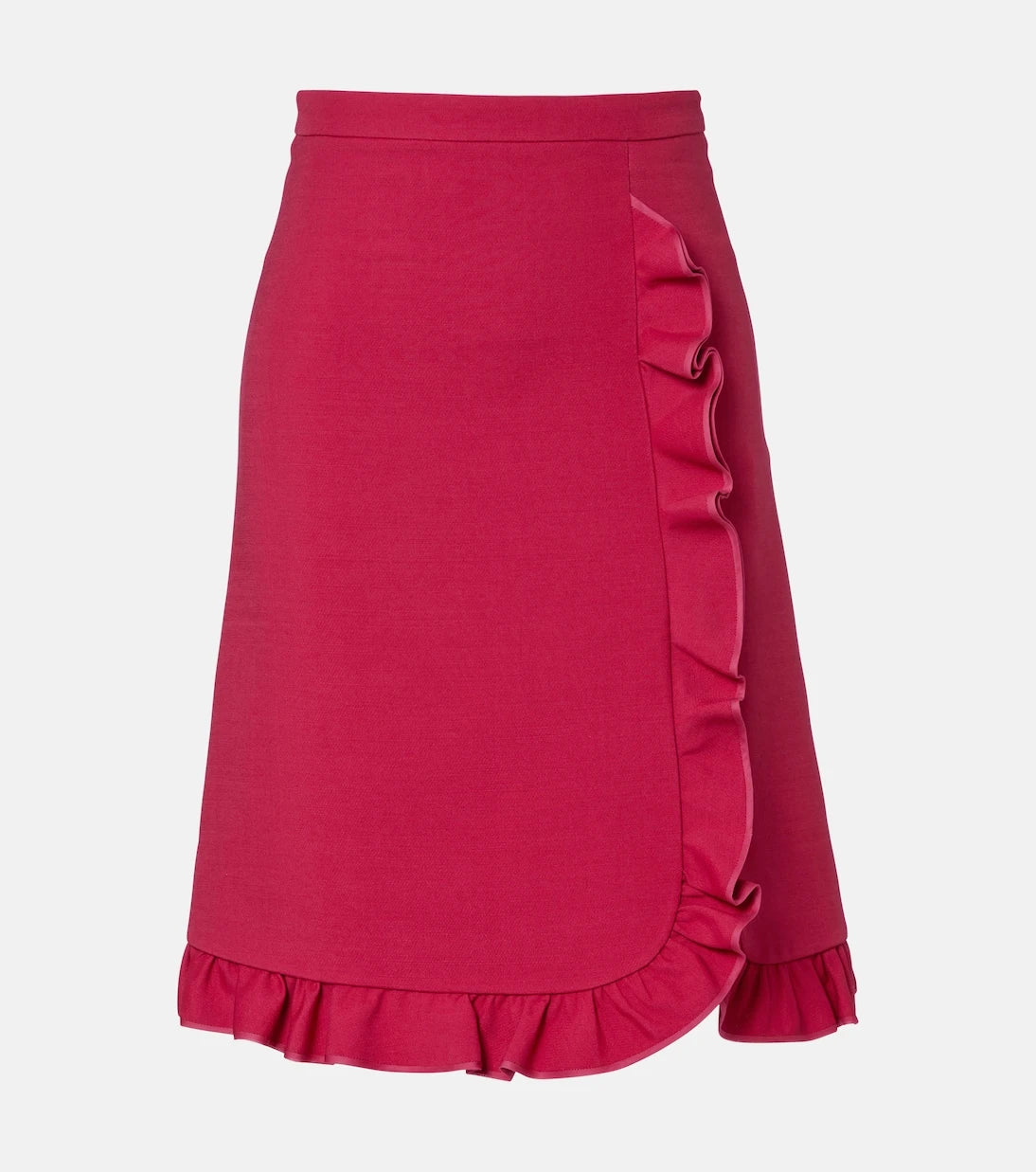 Valentino - Crepe Couture ruffled miniskirt