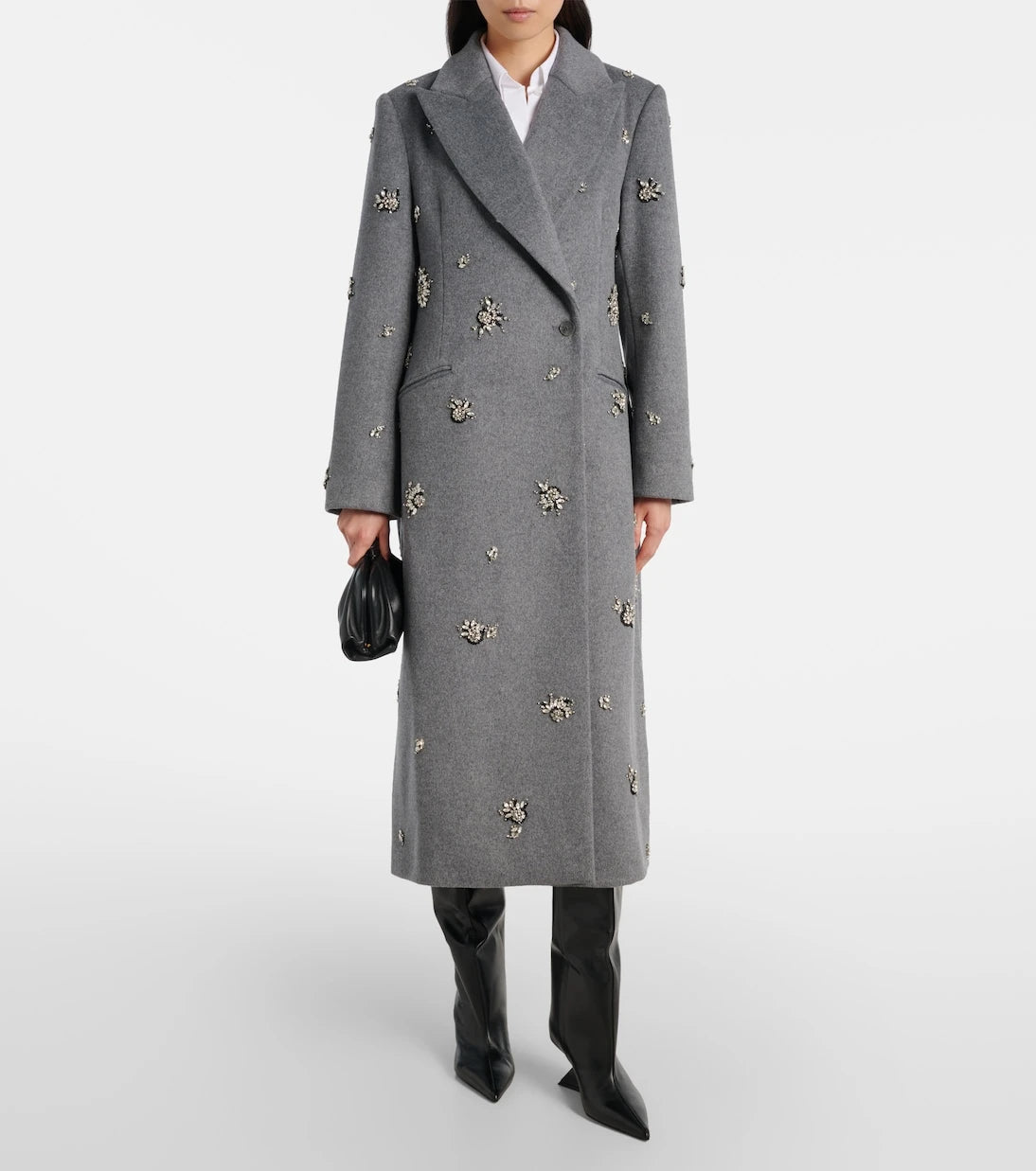 Simkhai - Gianni embellished wool-blend coat