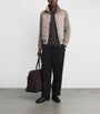 Corneliani Brown Cashmere-Silk Polo Sweater