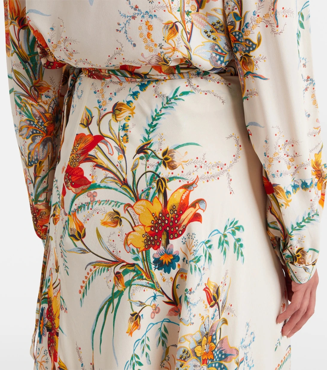 Etro - Floral wrap skirt
