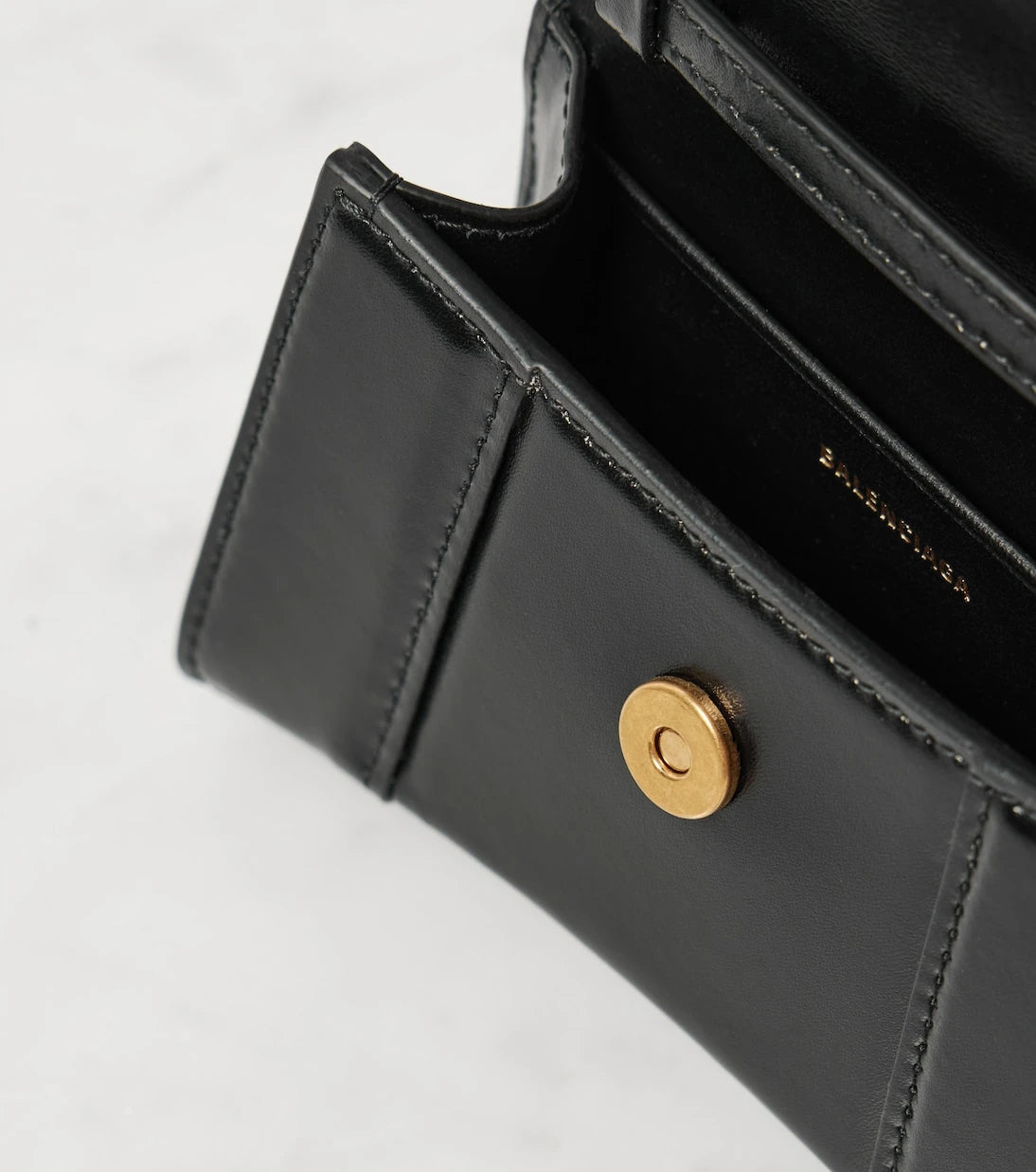 Balenciaga - Hourglass Mini leather crossbody bag