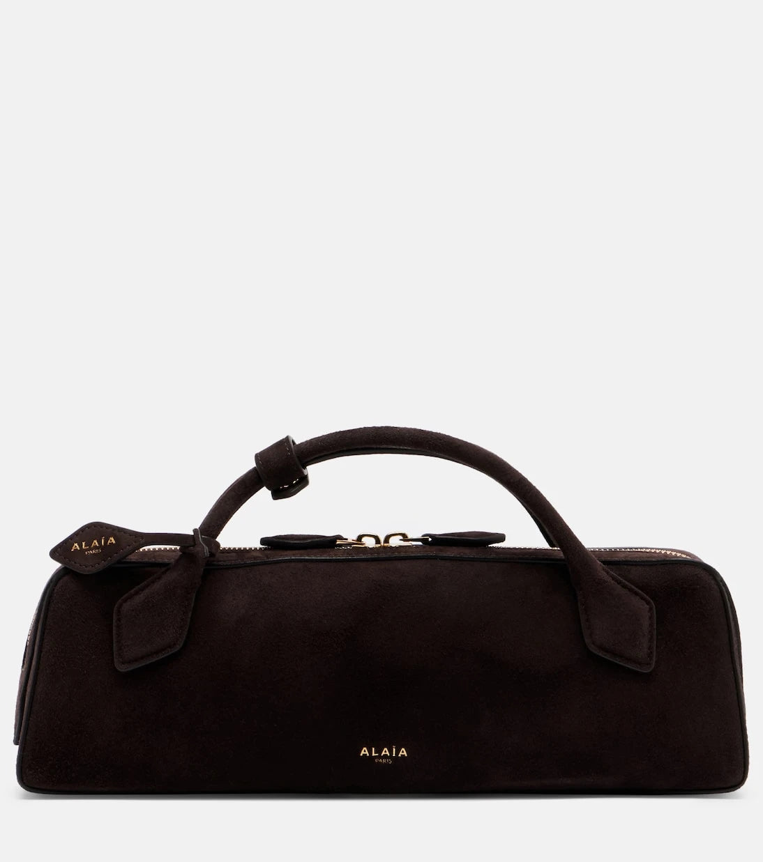 Alaïa - Le Teckel Small suede top-handle bag