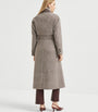 Brunello Cucinelli Brown Virgin Wool-Blend Mélange Coat