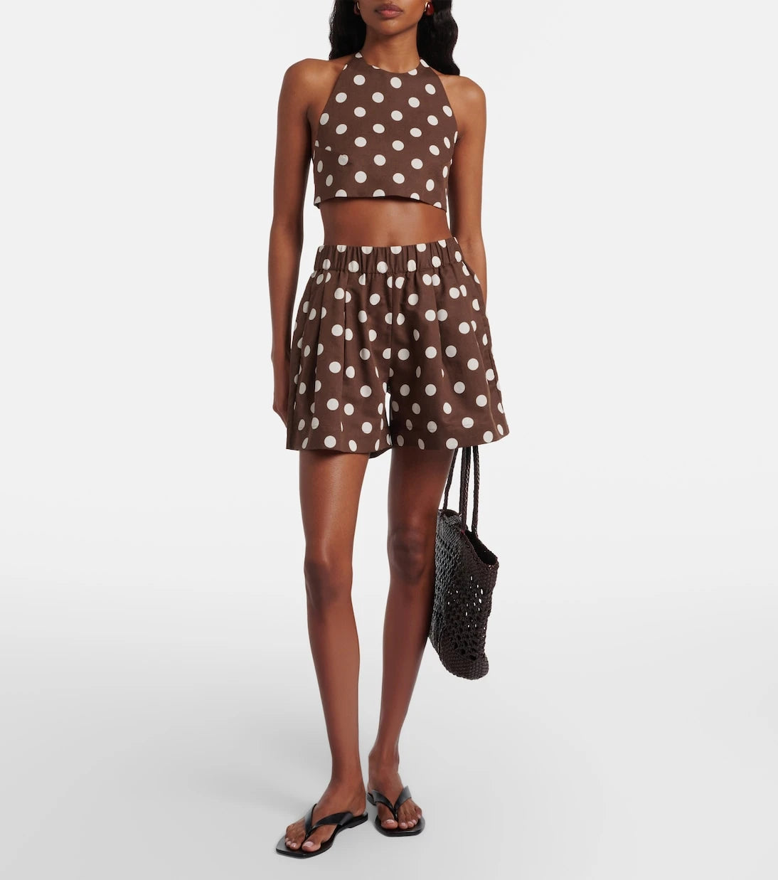 Asceno - Marseille linen and cotton crop top