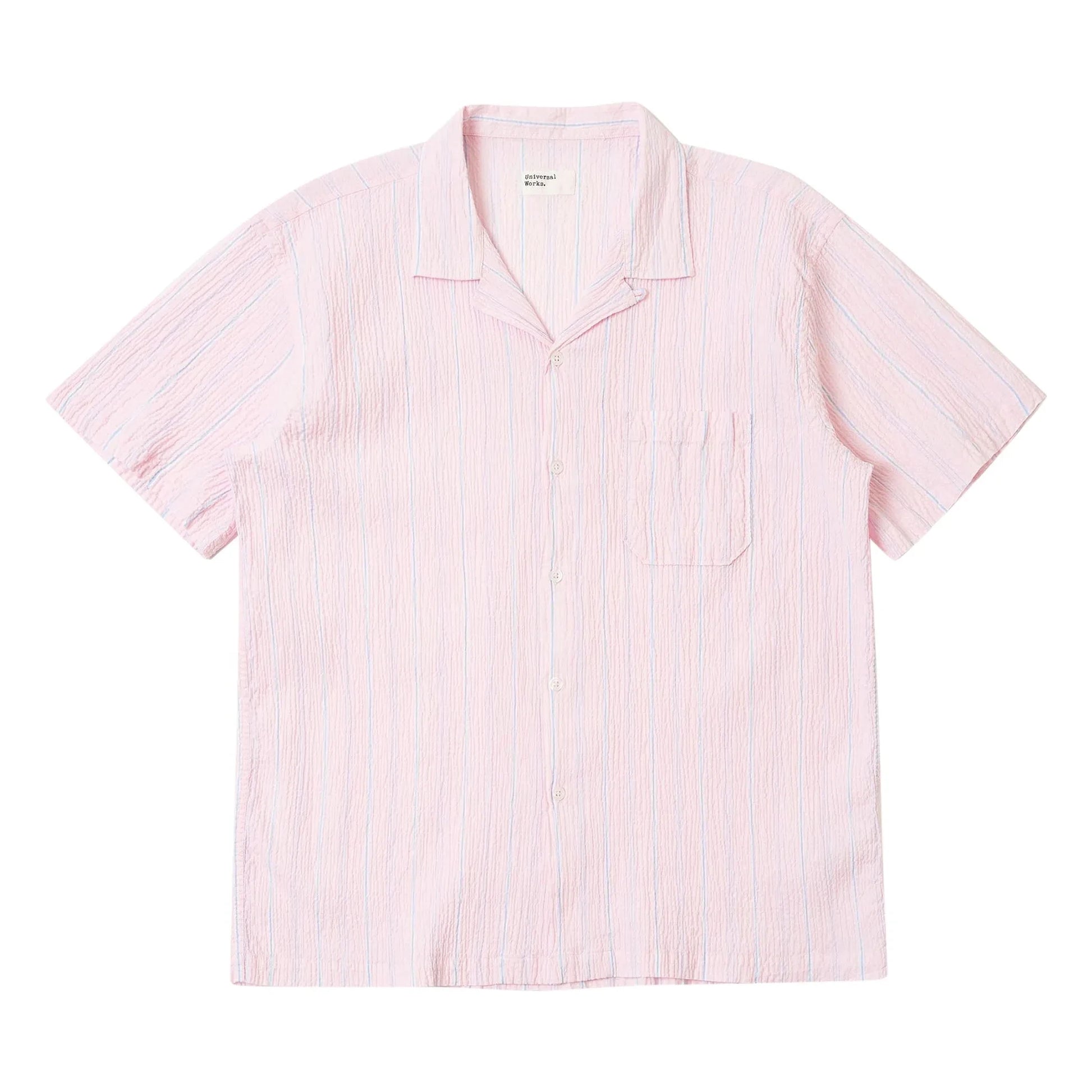 Universal Works - Striped Road Shirt | Pink