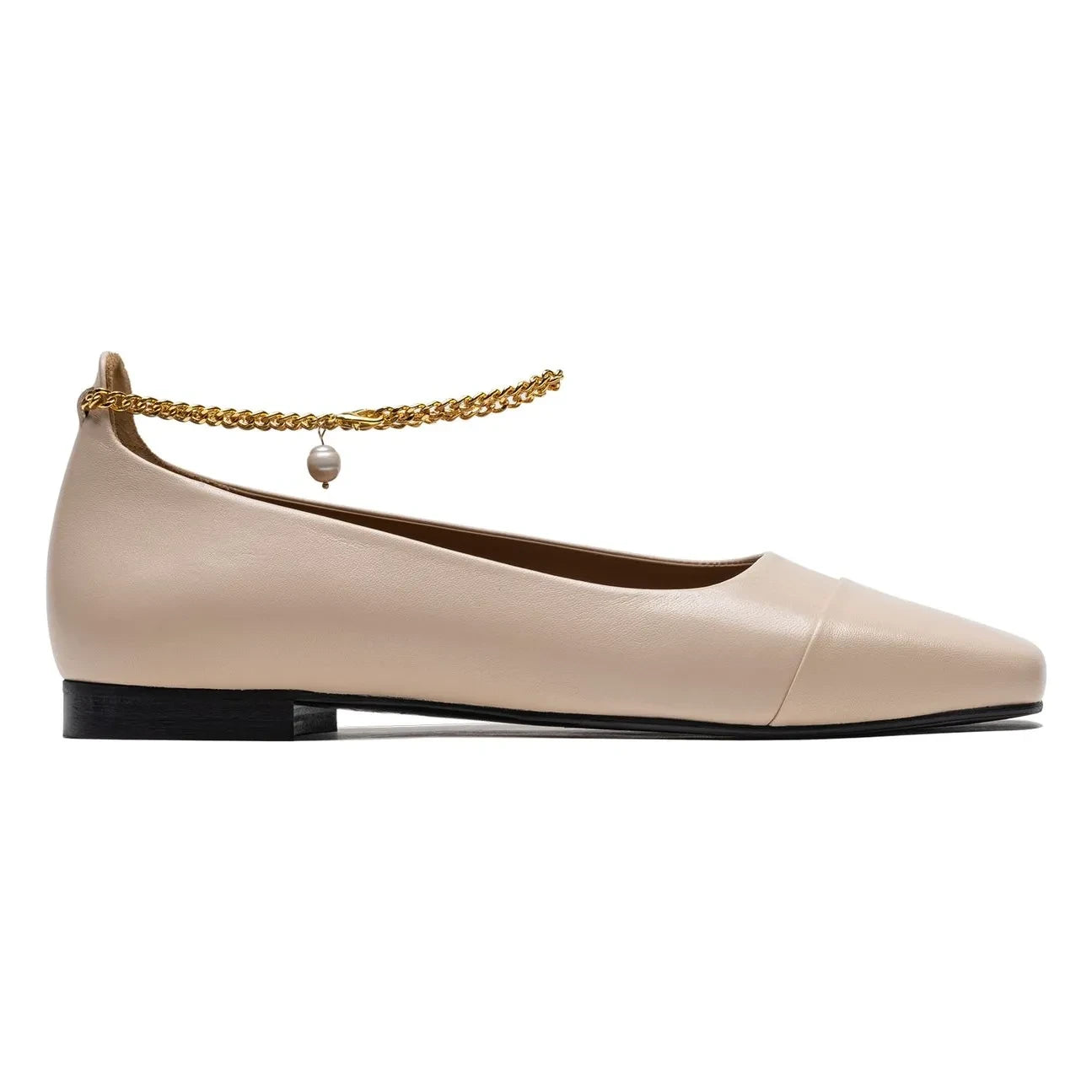 Lachoix - Leather ballerinas | Nude