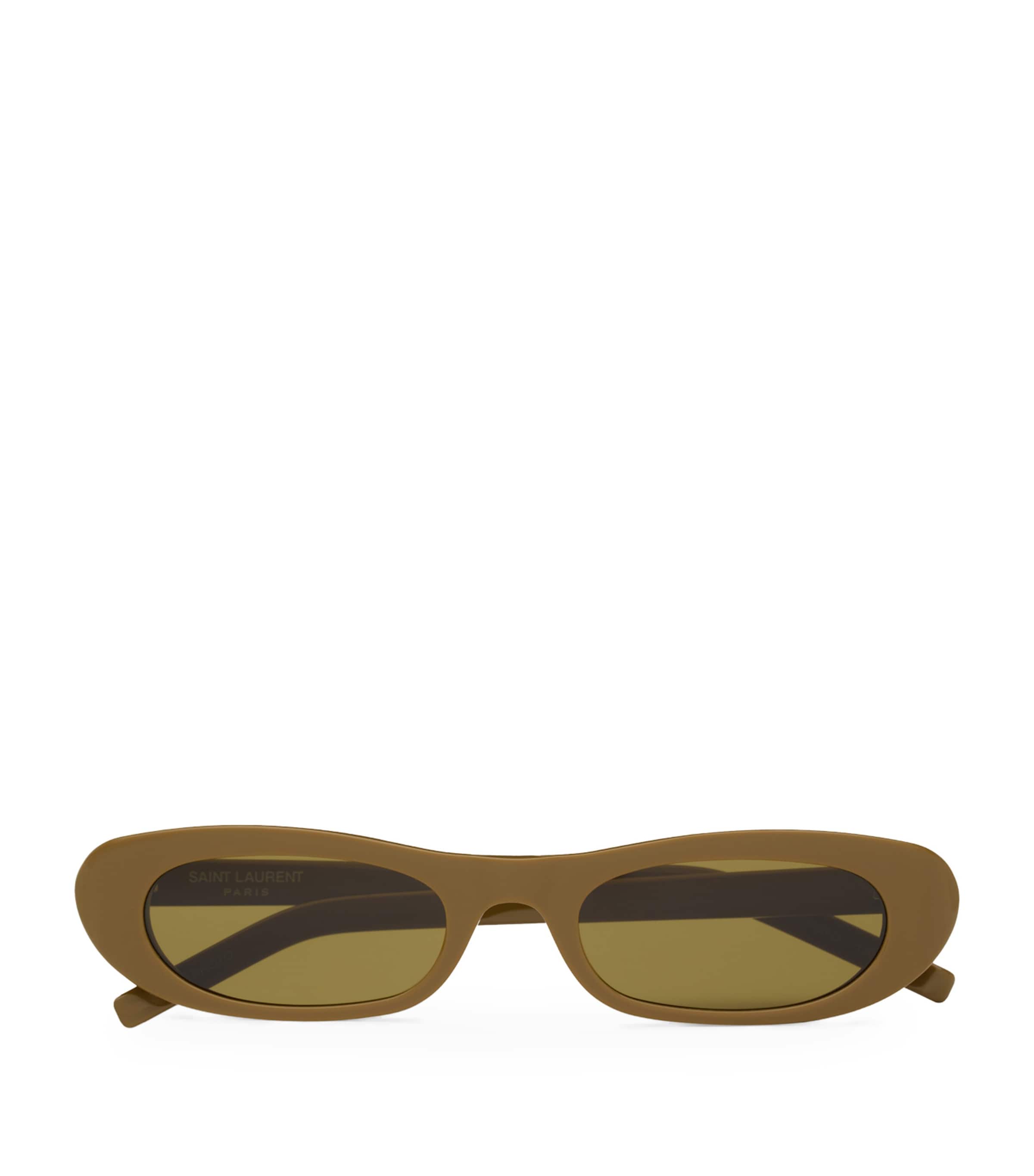 Saint Laurent Brown Acetate SL 557 Sunglasses
