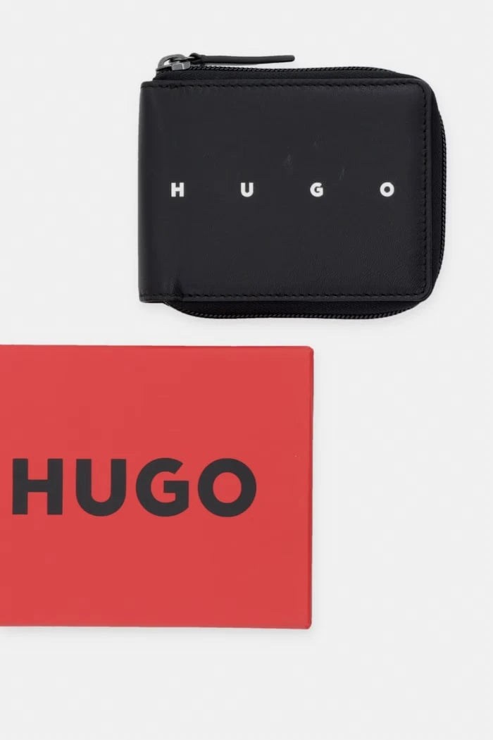 HUGO портфейл мъжки от кожа REHX_ziparound