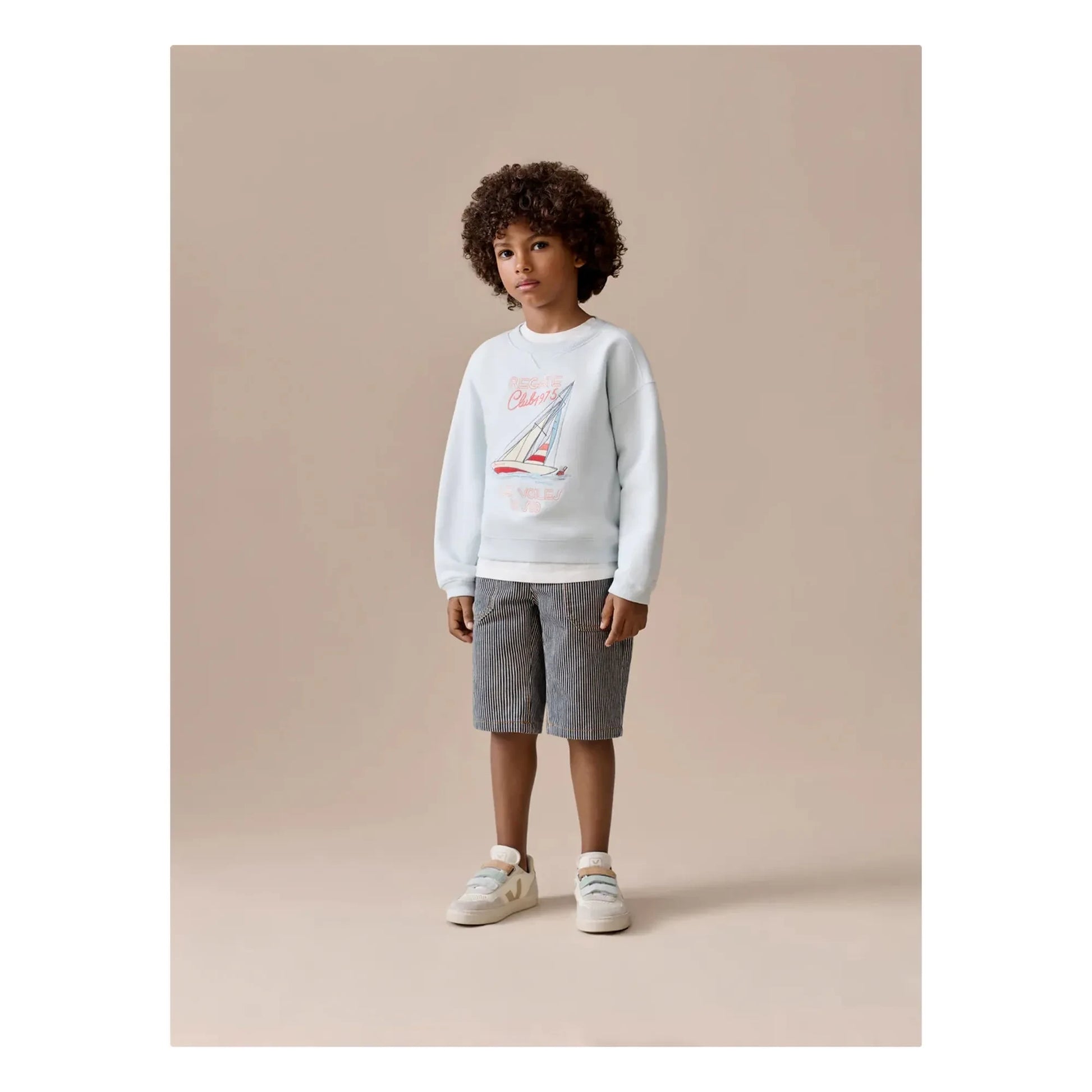Bonpoint - Erol Bateau organic cotton sweatshirt | Pale blue