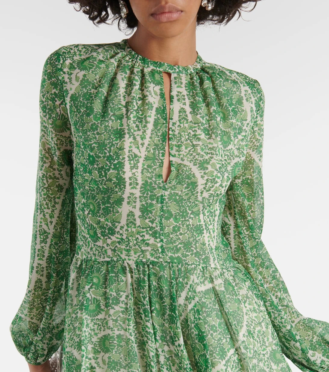 Giambattista Valli - Printed silk georgette minidress