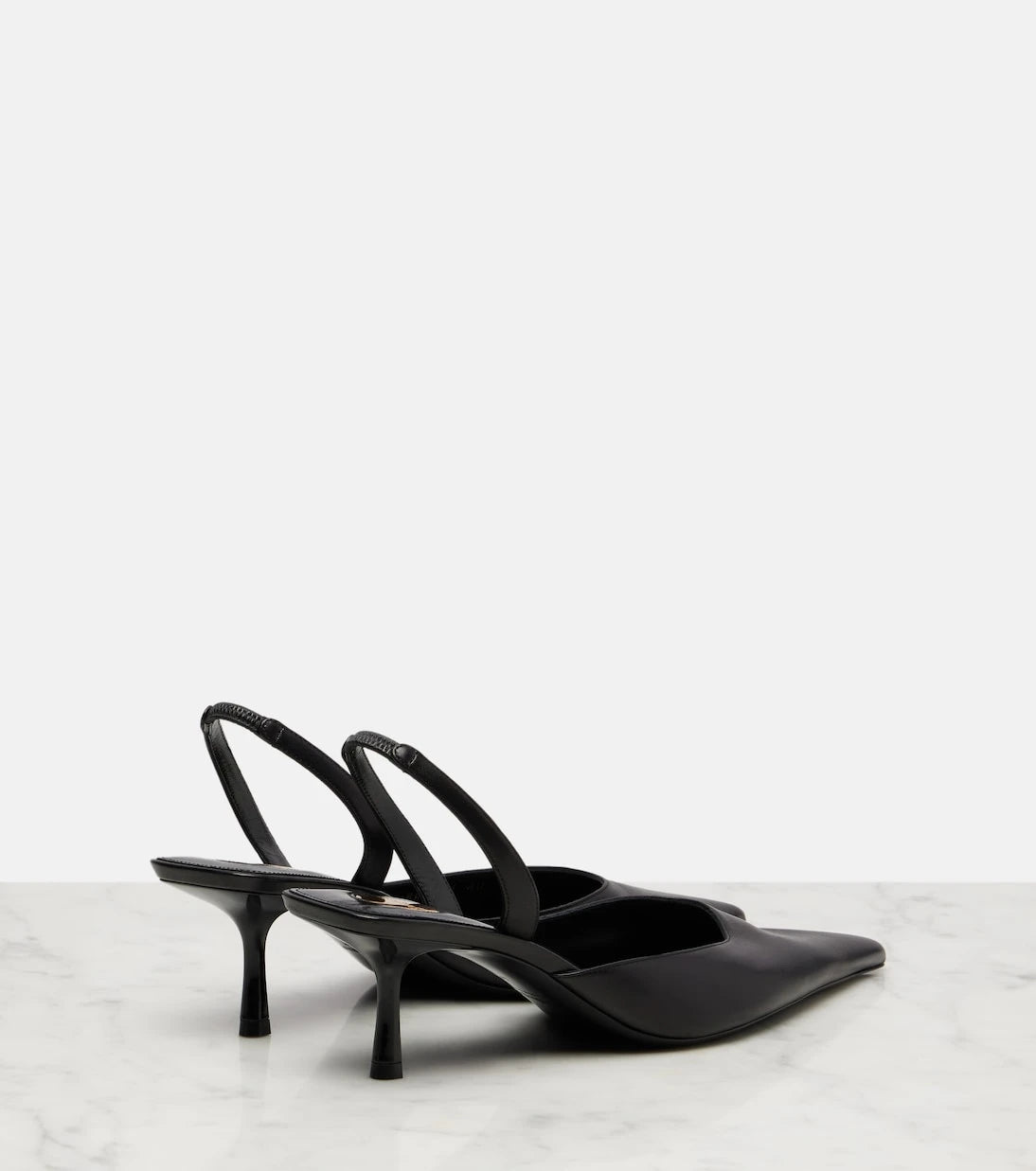 Saint Laurent - Misty 55 leather slingback pumps