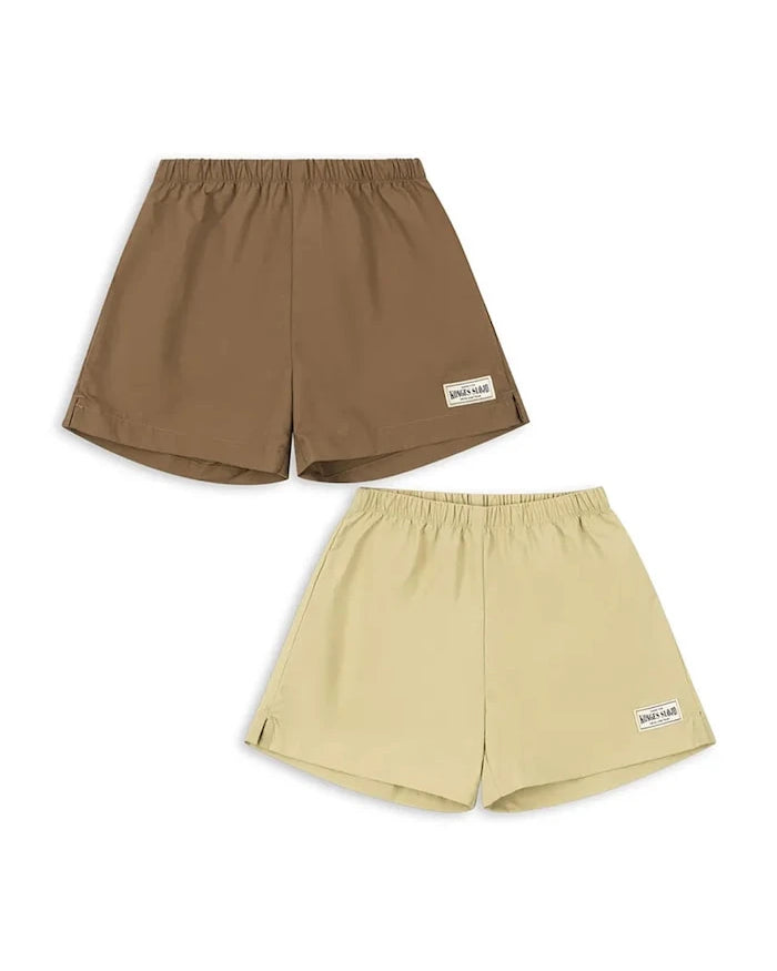 Konges Sløjd Çocuklar için Kısa Pantolon 2 PACK ACTY SHORTS