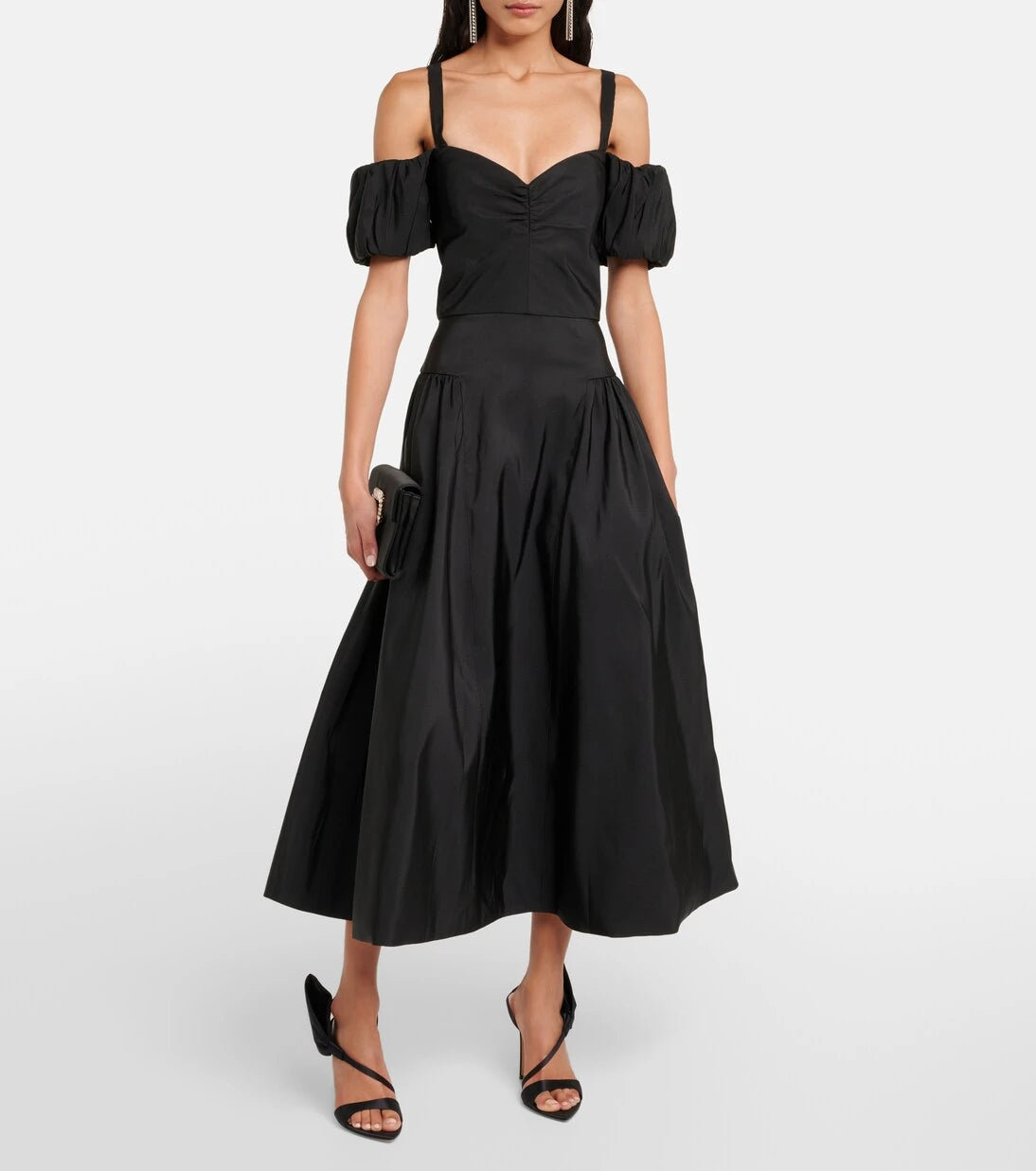 Markarian - Off-shoulder silk midi dress
