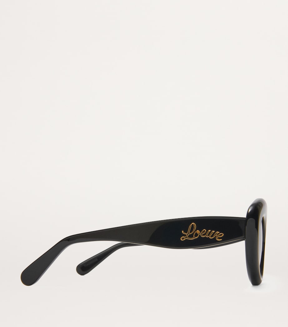 Black Acetate Dawn Oval Sunglasses