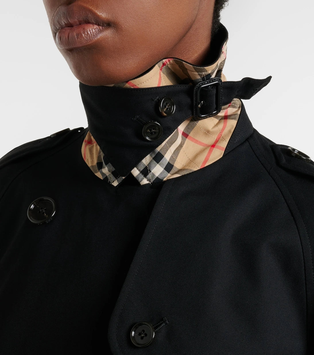Burberry - Cropped cotton gabardine trench jacket
