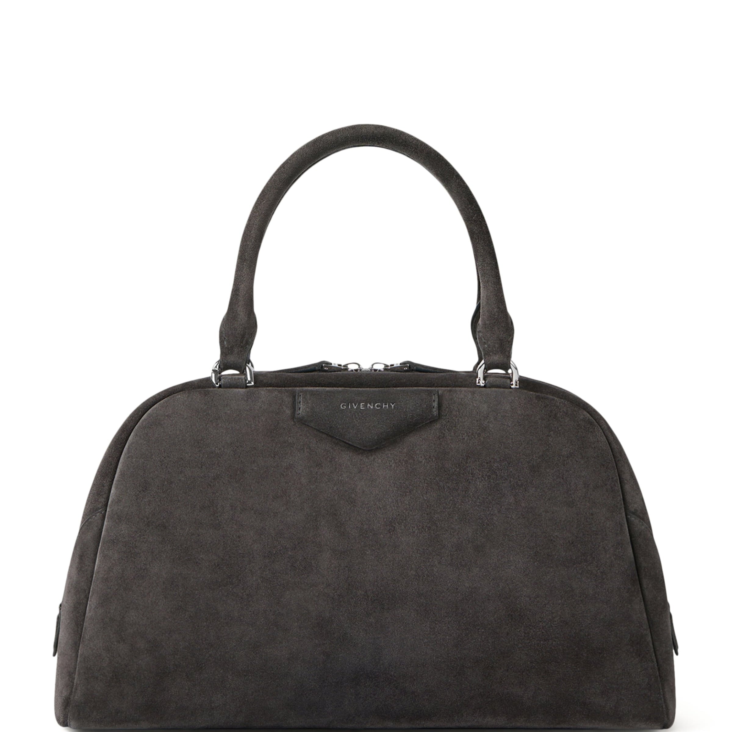 Givenchy Suede Antigona Cube East-West Top-Handle Bag