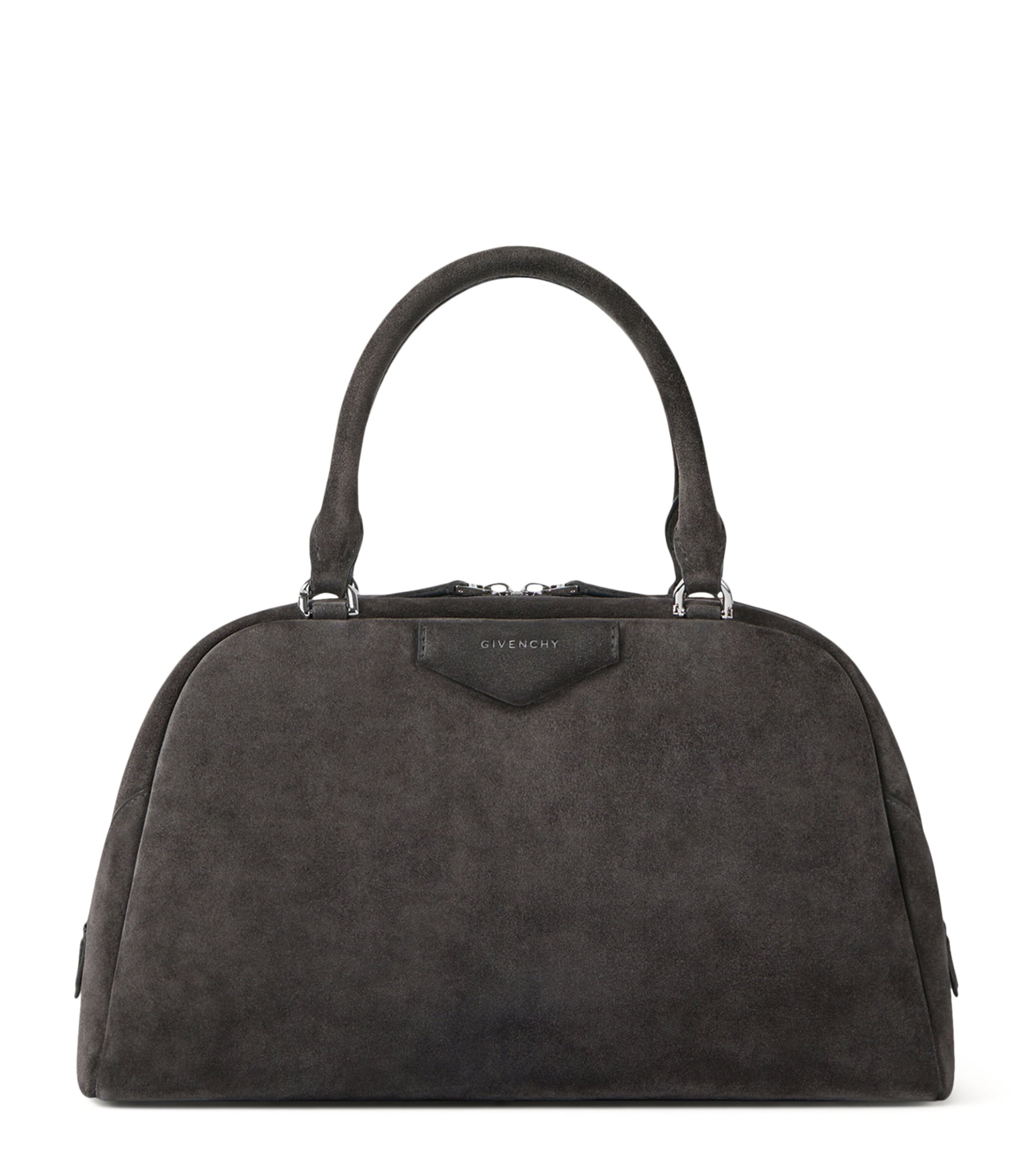 Givenchy Suede Antigona Cube East-West Top-Handle Bag