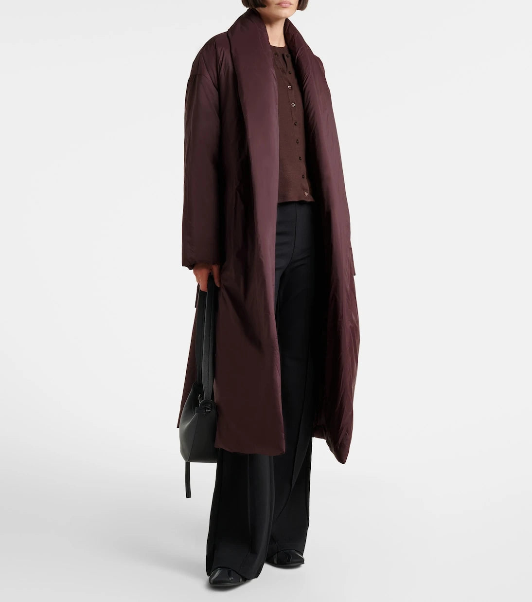 Leset - Bo belted taffeta puffer coat