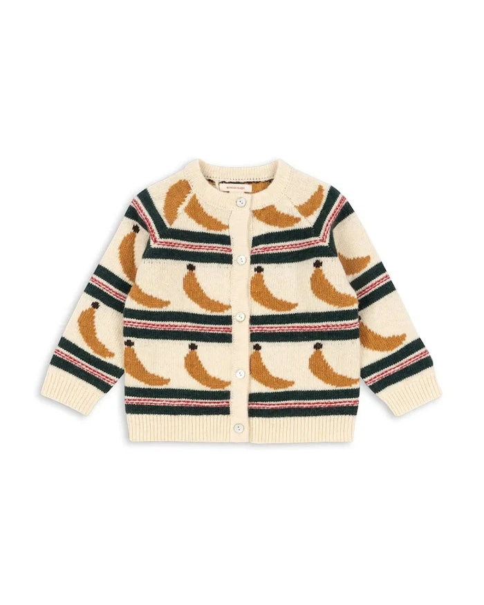 Детска жилетка с въ;на Konges Sløjd BILLI KNIT CARDIGAN