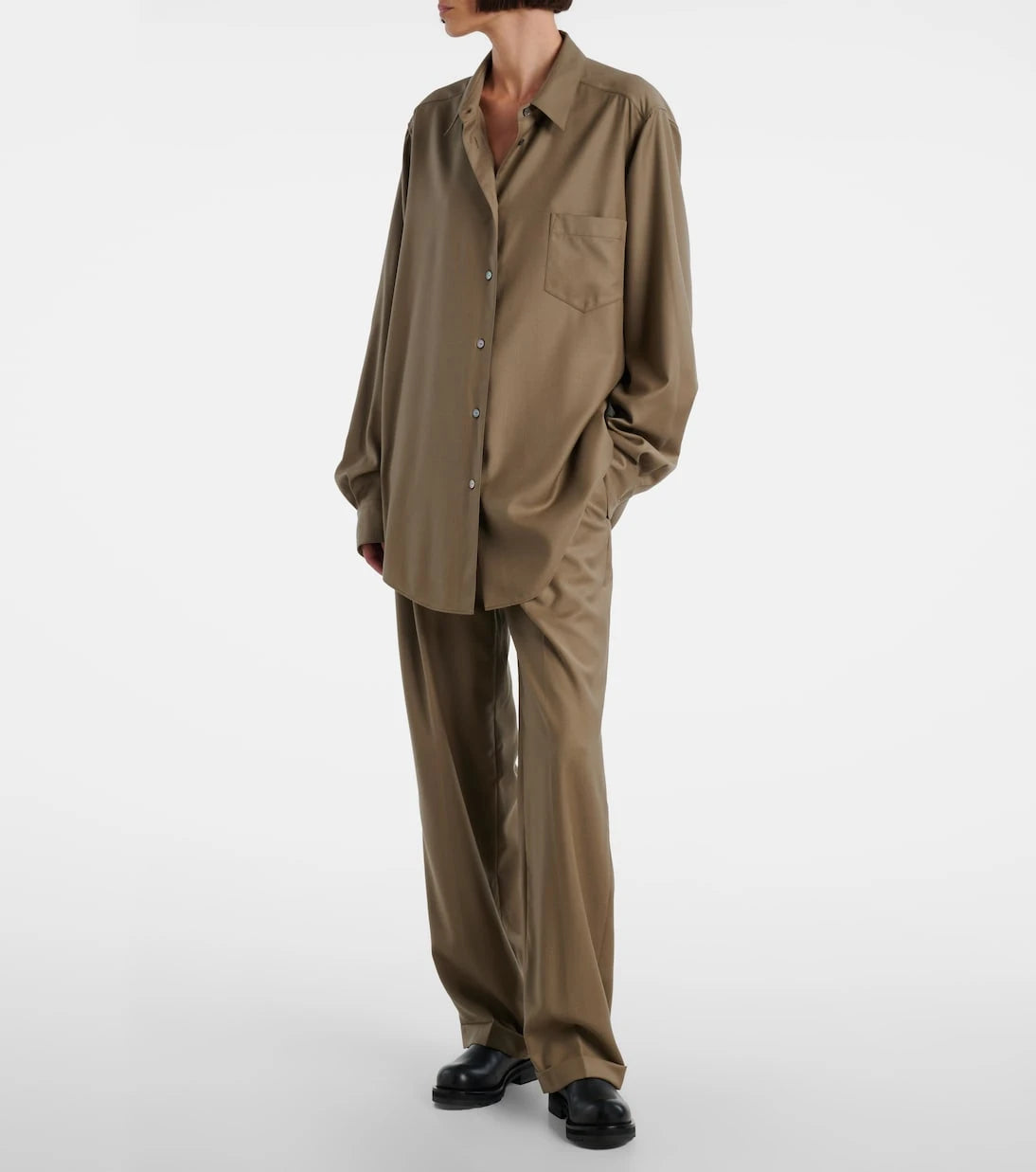The Row - Sorina high-rise virgin wool pants